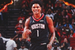 17中6得19分4助！火箭官方赢球海报封面人物——阿门·汤普森